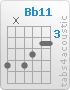 Accord Bb11 (6,x,6,5,4,4)